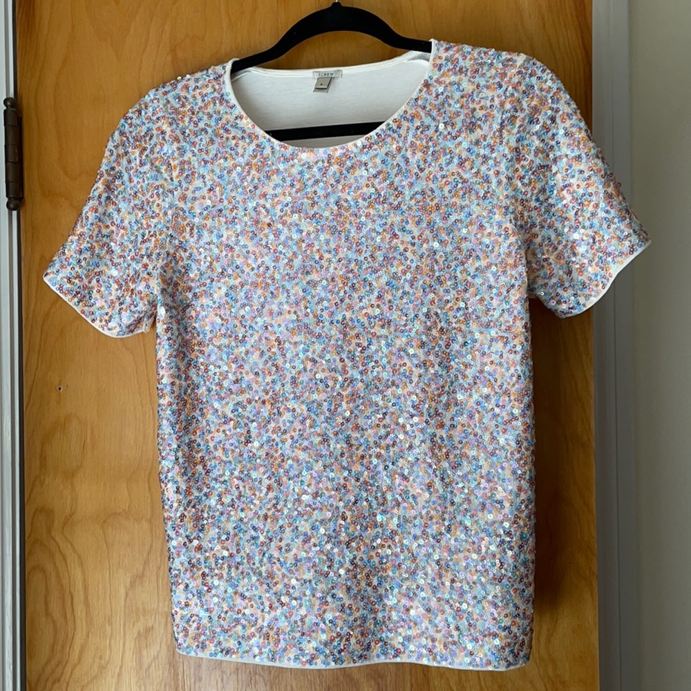 J. Crew Sequin Tee